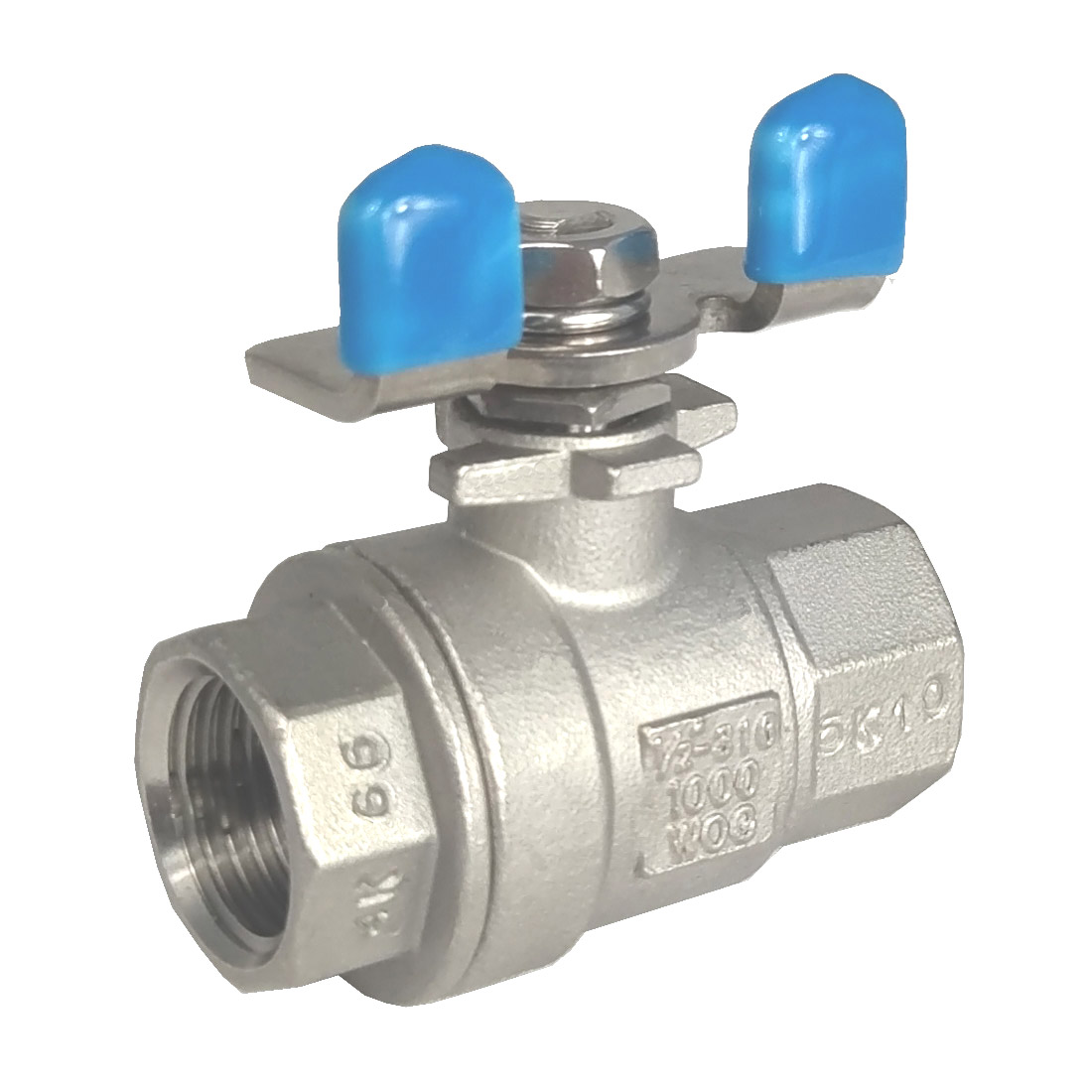 2-piece full port ball valve 1000 psi  butterfly handle